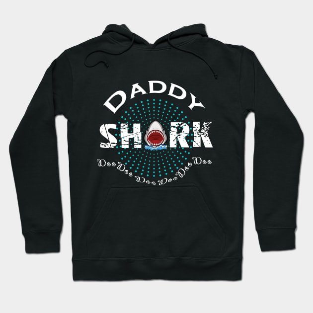 daddy shark Hoodie by khalid12